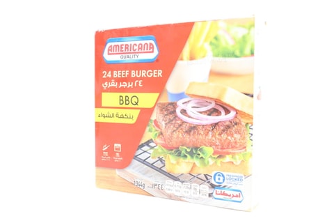 AMERICANA 24 BEEF BURGER WITH BBQ 1344G